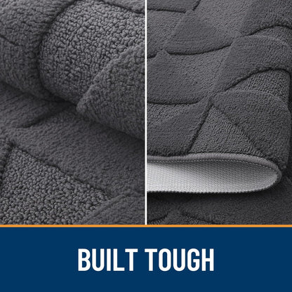 OLANLY Indoor Door Mat - Non-Slip, Absorbent & Dirt Resistant | Washable Low-Profile Entry Doormat (32x20 inches, Dark Grey)