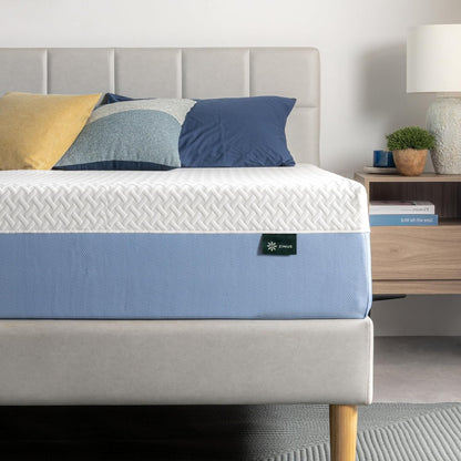 Zinus 12 Inch King Cooling Memory Foam Mattress - Fiberglass Free, Medium Feel, Breathable Design