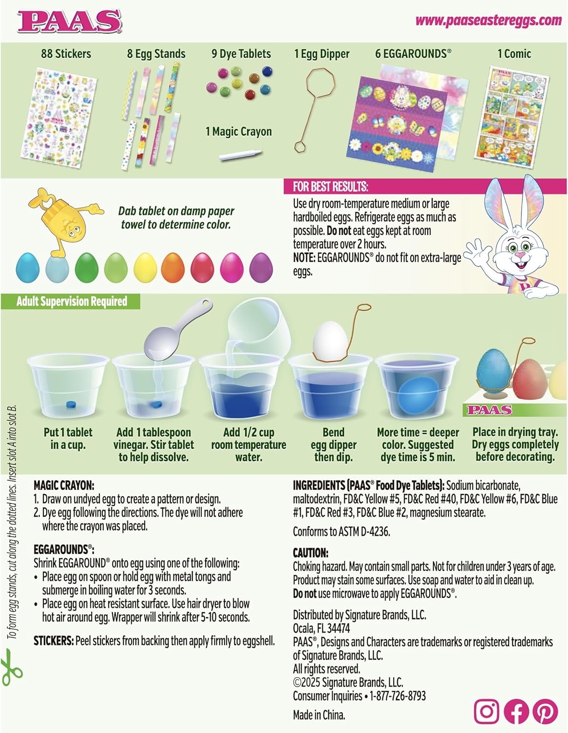 PAAS Deluxe Easter Egg Decorating Kit - Create Beautiful Eggs for Your Family Tradition