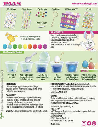 PAAS Deluxe Easter Egg Decorating Kit - Create Beautiful Eggs for Your Family Tradition