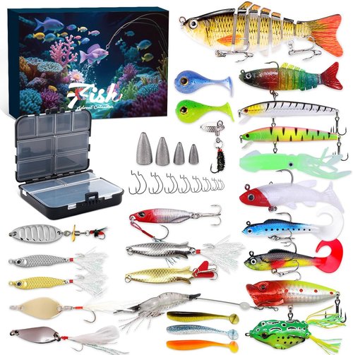 Fishing Advent Calendar - 24-Day Countdown with Lures & Tackle Set | Perfect Gift for Dads & Young Anglers