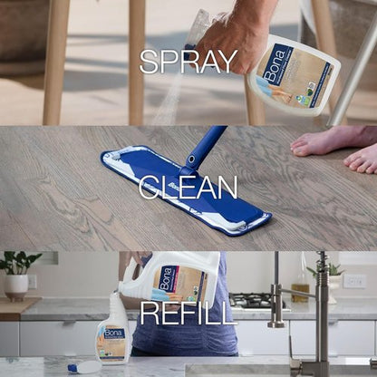 Bona Hardwood Floor Cleaner Spray - Residue-Free Solution for Wood Floors - 32 fl oz