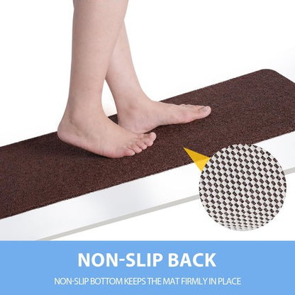 Hargiis Non-Slip Bathtub Mat, Anti Slip Shower Mat, Fast Drying Bathtub Mats, Foot Scrubber Mat, Anti Slip Mat for Tub, Floor, Bathroom, Kitchen, Home, Hotel (Brown 24"×16")