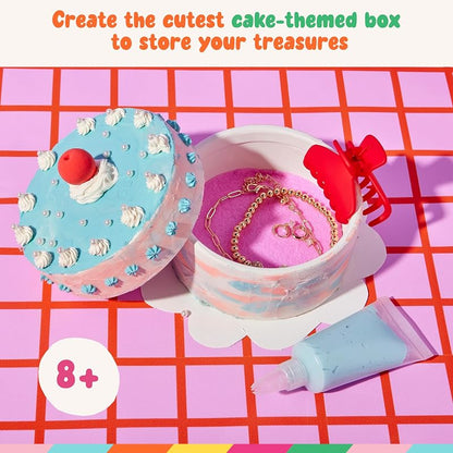 Cake-Inspired Jewelry Box Craft Kit for Ages 8+