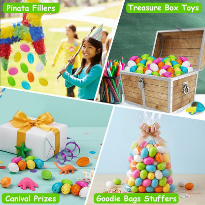 Skiennix 60PCS Small Hatching Dinosaur Eggs - Fun Party Favors & Classroom Prizes | Grow in Water Toys