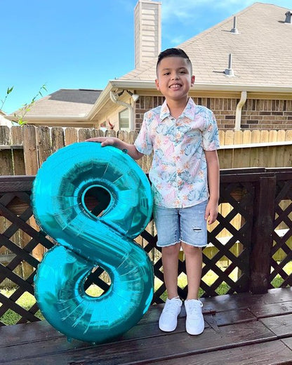 Blue Number 9 Balloon - 40 Inch Giant Birthday Decoration for Boys & Girls | Perfect for 9th, 19th, 29th Celebrations