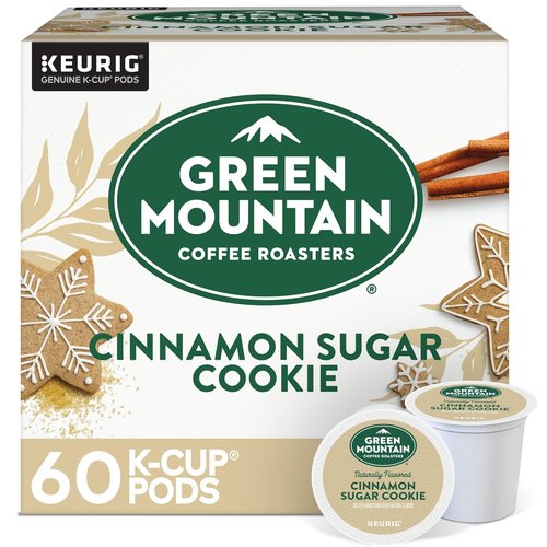 Green Mountain Coffee Roasters Cinnamon Sugar Cookie Coffee - 60 Count Keurig K-Cup Pods