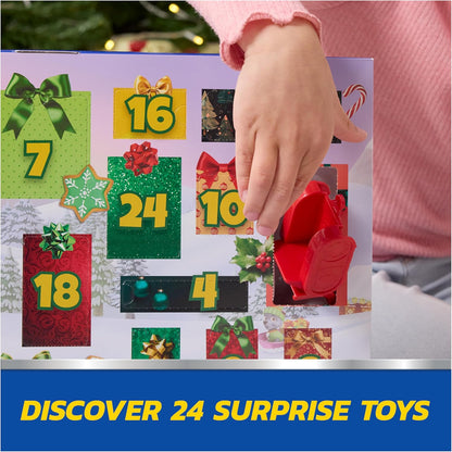 PAW Patrol Advent Calendar 2025 - 24 Surprise Toys with Figures, Mini Vehicles & Accessories for Kids 3+