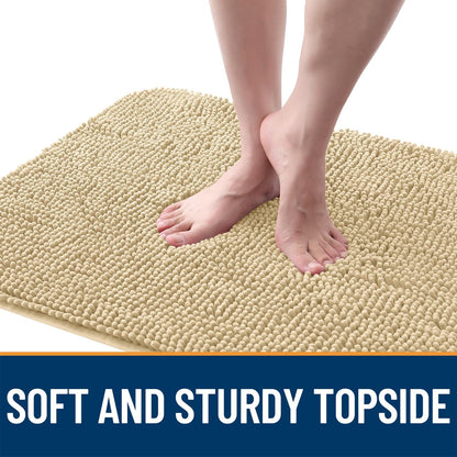 OLANLY Dog Door Mat - Absorbent Non-Slip Chenille Mat for Muddy Paws | 36x24 Inches, Quick Dry, Indoor Entryway Carpet