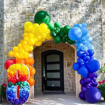 Blue Balloons - 110 Pcs Mini 5-Inch Thick Latex Balloons for Birthday & Baby Shower Decorations