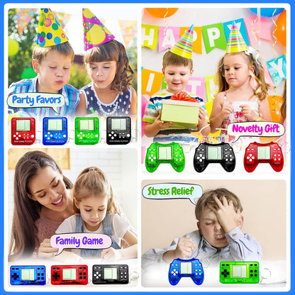 Skiennix 12 Pcs Video Game Party Favors - Mini Gamer Keychains for Birthday & Classroom Prizes