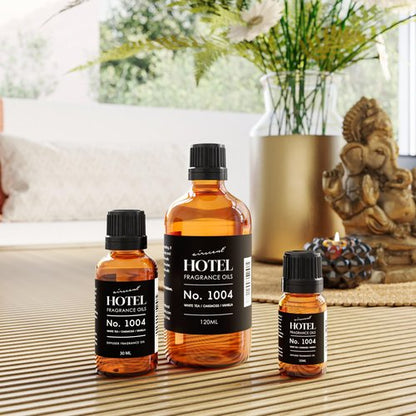 AirScent Hotel Diffuser Oil No. 1004 - White Tea, Oakmoss and Vanilla - Premium Fragrance Oil for Ultrasonic and Waterless Diffusers and Crafting - 10 mL, .34 fl oz Glass Dropper Bottle