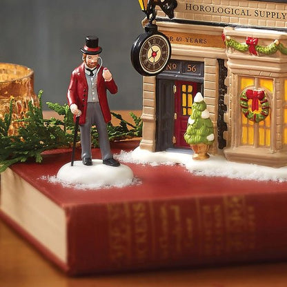 Department 56 Dickens Village 40th Anniversary Figurine - Handcrafted Porcelain Miniature Decor | 2.7 Inch