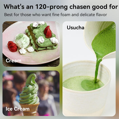 Authentic Japanese Bamboo Matcha Whisk by [Brand Name] - 120 Prong Chasen Stirrer for Perfect Matcha Tea