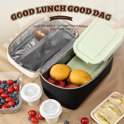 LOVEVOOK Insulated Lunch Bag - Leakproof Cooler Tote for Women | Adjustable Shoulder Strap, Perfect for Office & Picnic