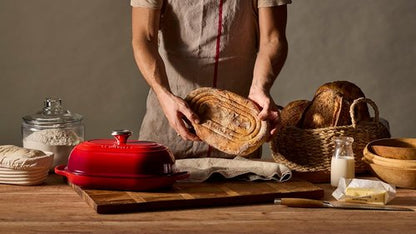 Le Creuset Enameled Cast Iron Oval Bread Oven - 11.5 Inch, Elegant Peche Color