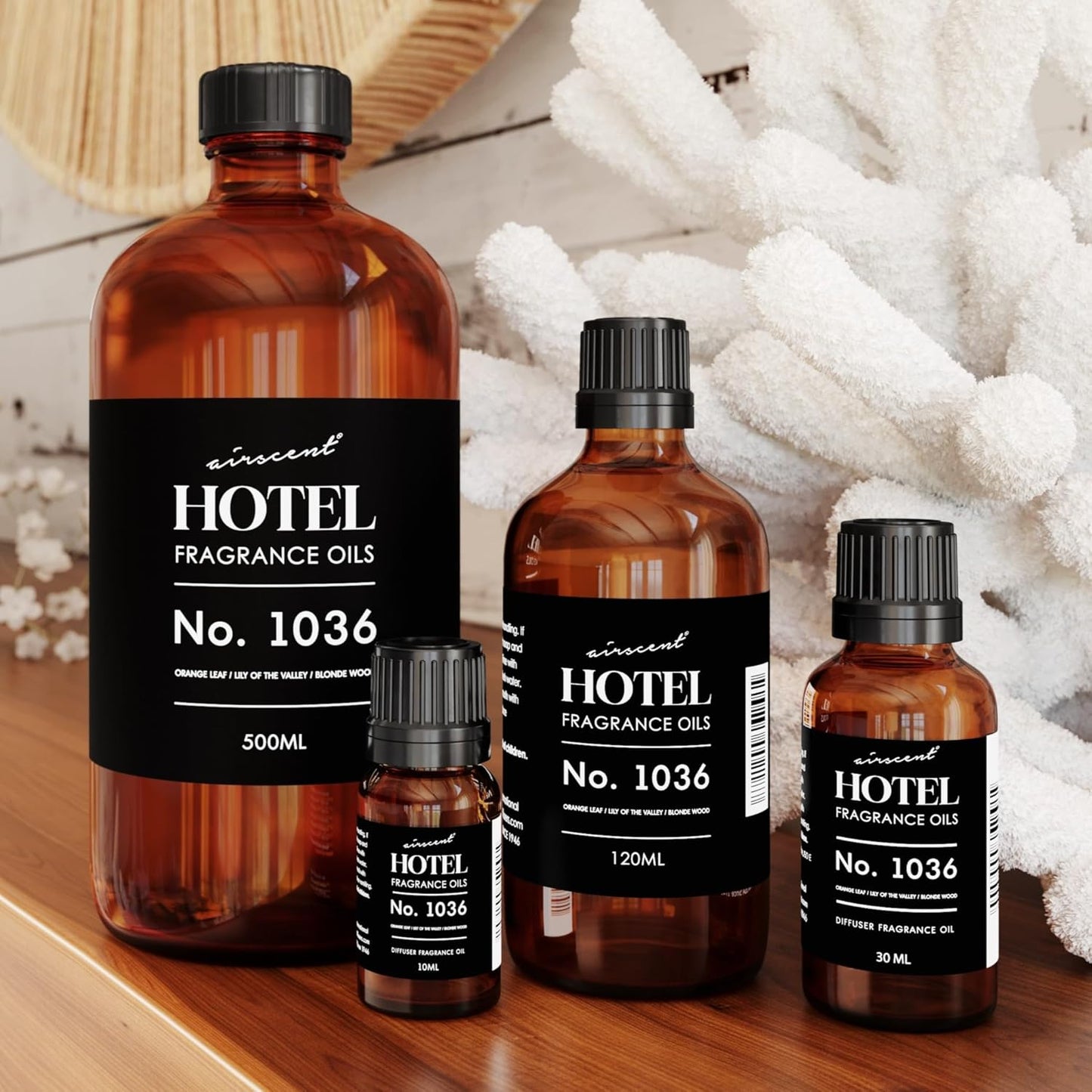 AirScent Hotel Diffuser Oil No. 1036 | Premium Las Vegas Venetian-Inspired Fragrance - 10 mL Glass Bottle for Ultrasonic Diffusers