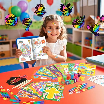 BenLouis Bible Coloring Set - Christian Inspirational Verses for Kids | 24 Bulk Party Favors