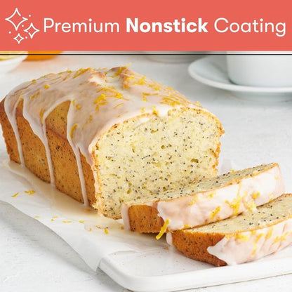 Cooking Light Heavy Duty Nonstick Carbon Steel Bread Pan - Quick Release Coating, 9.25" x 5.25", Gray