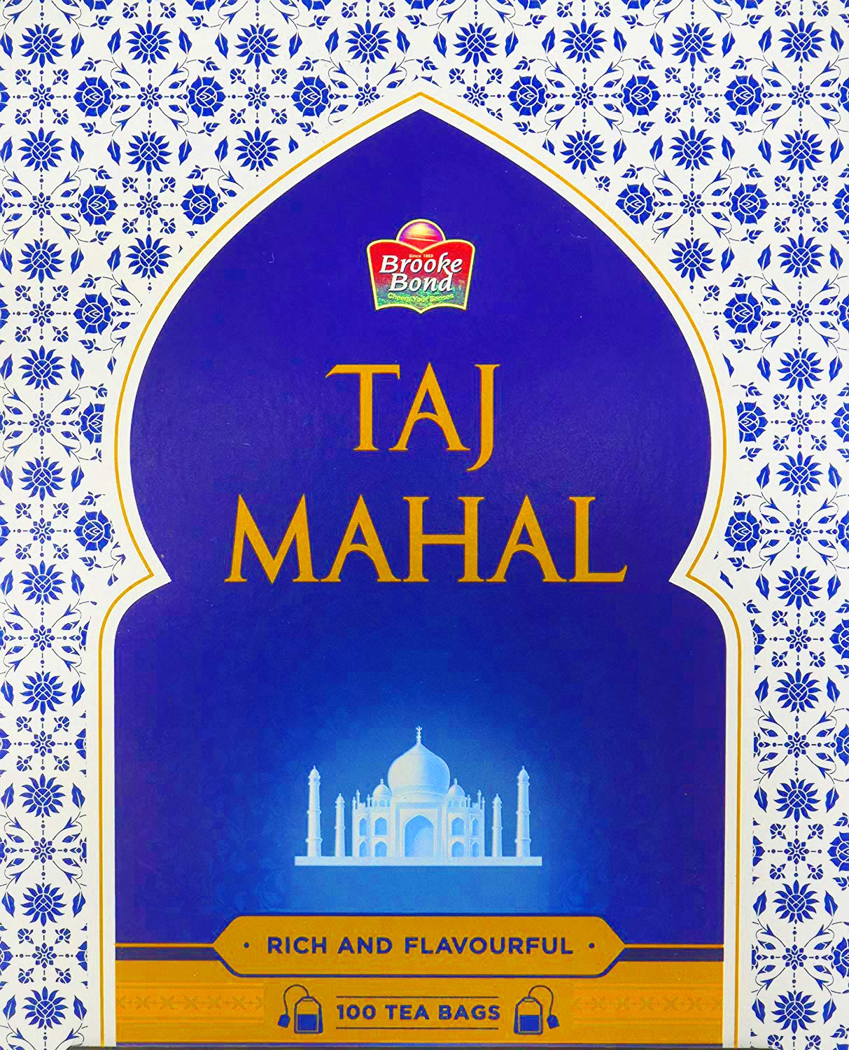 Taj Mahal Brooke Bond Rich and Flavorful 100 Tea Bags