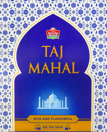 Taj Mahal Brooke Bond Rich and Flavorful 100 Tea Bags