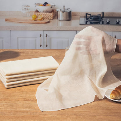 Skiennix Cheese Cloths - 6PCS Reusable Unbleached Cotton Strainers | 20x20 Inch for Cooking & Cheese Making