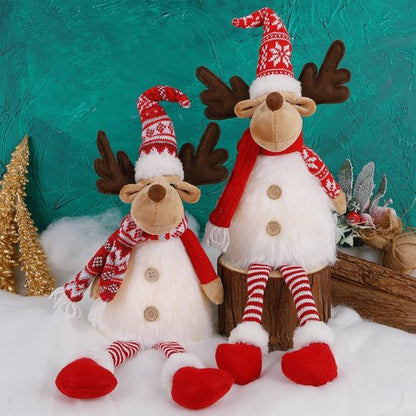 Juegoal Lighted Christmas Reindeers - 23 Inch Handmade Rudolph Elk Figurines | Battery Operated Holiday Decor