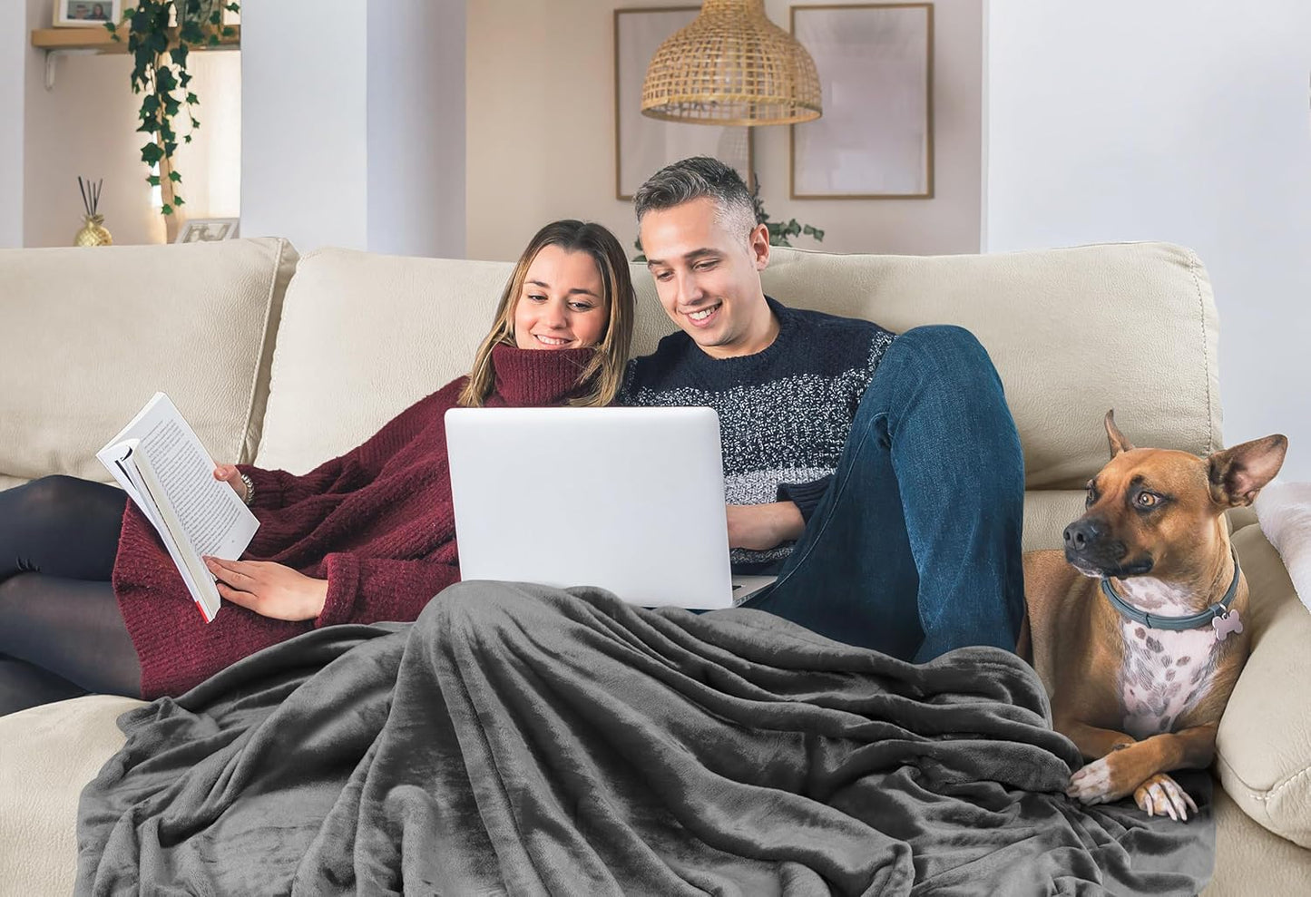 Utopia Bedding Fleece Blanket - Ultra Soft & Warm Full Size Grey (90x84 Inches) | Cozy All-Season Home Decor Gift