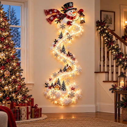 Christmas Magic Trail Wall Light - Santa Sleigh & Reindeer, Style-D
