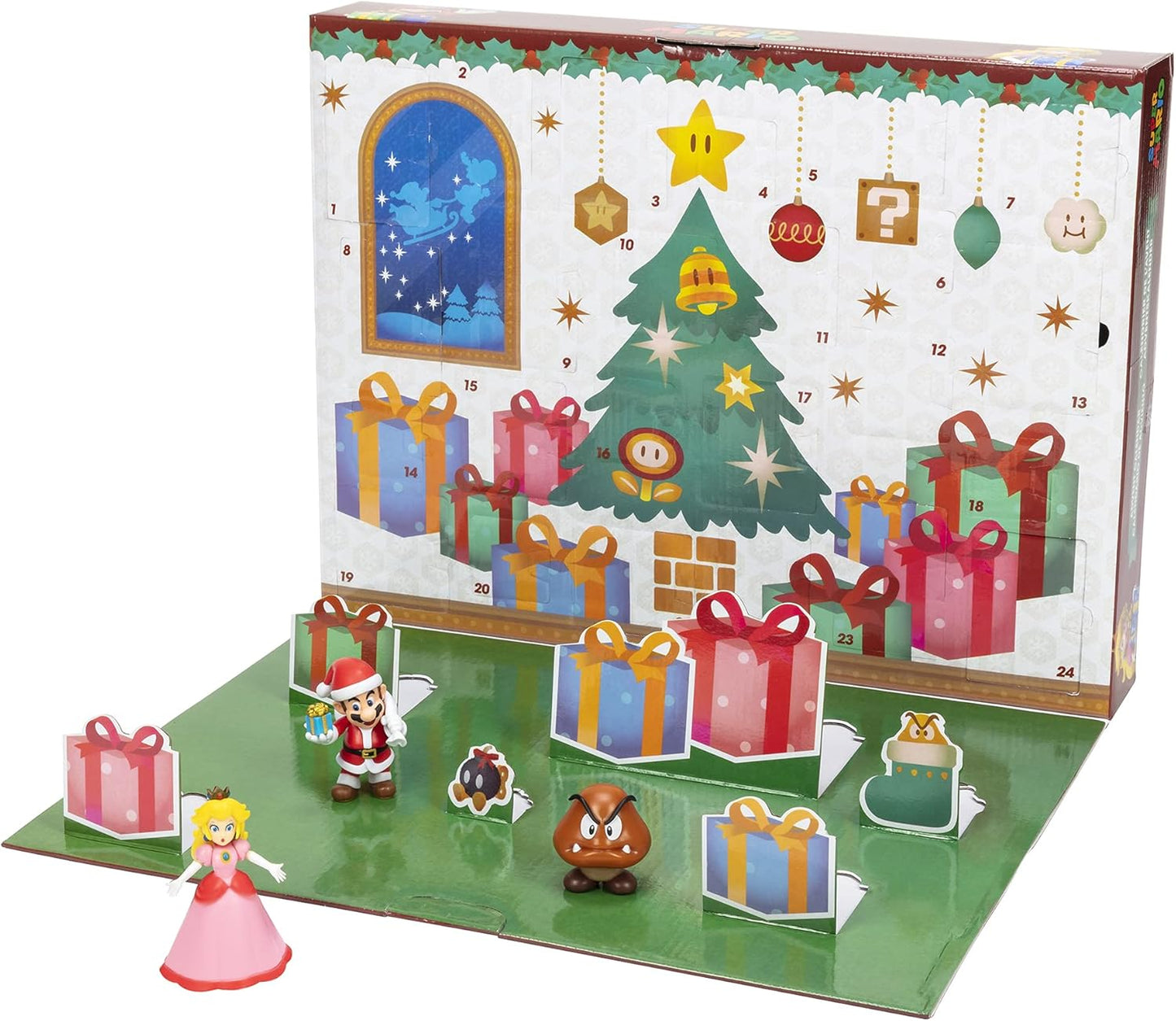 Super Mario Advent Calendar - Limited Christmas Edition with Exclusive Santa & Snowman Mario | Festive Fun