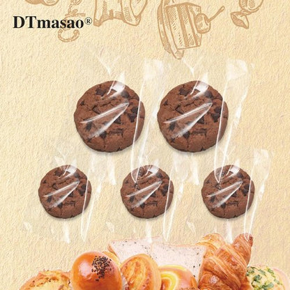 4x6 Inches 100 Pcs Clear Self Sealing Cellophane Bags Cookie Bags Resealable Cellophane Bag for Packaging Cookies,Gifts,Favors, Products,Candy