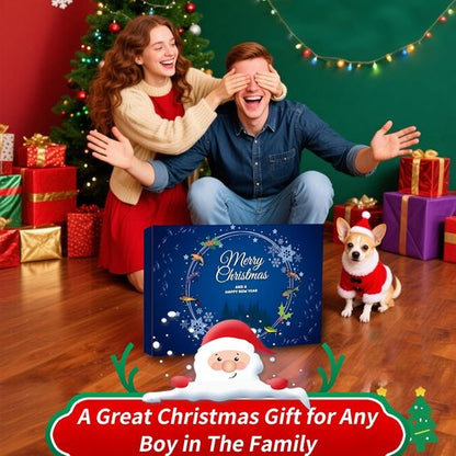 Fishing Advent Calendar - 24 Days of Christmas Countdown Fishing Lures | Perfect Holiday Gift for Anglers