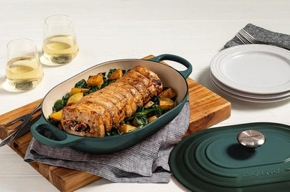 Le Creuset Enameled Cast Iron Oval Casserole - 3.75 Qt. with Lid in Artichaut Color
