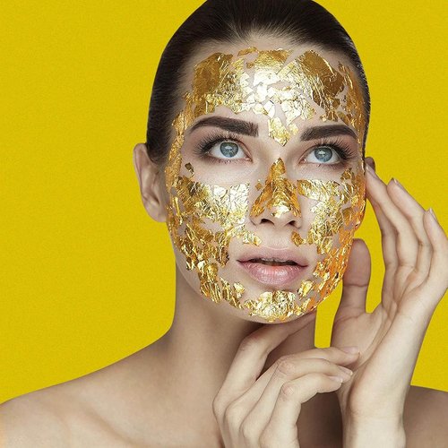 Edible Gold Leaf Sheets by [Brand Name] - 1.7 x 1.7 in | Pack of 10 for Cakes, Desserts, Crafts & More