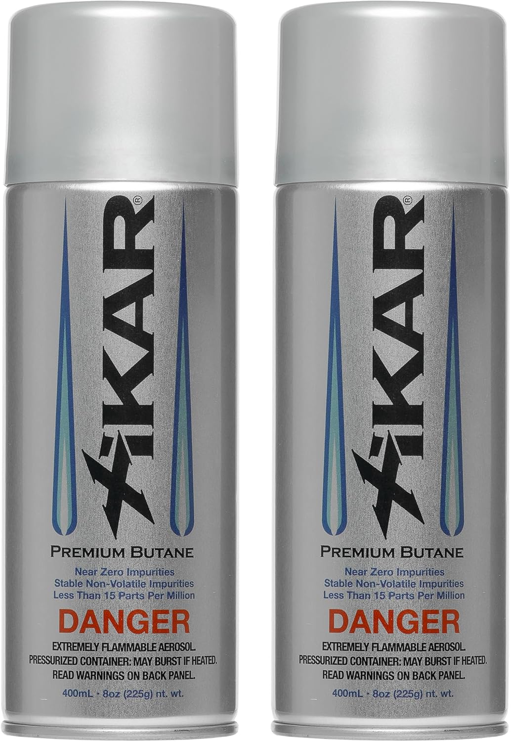 XIKAR PUROFINE Premium Butane Fuel Refill - Ultra Refined Culinary Butane (400ml) | 0 Impurities, 2 Pack