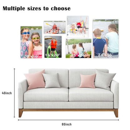 ZXDZSM Personalized Custom Canvas Prints (16"X20"): Upload Your Image/Photo - Custom Personalized Photo to Poster Printing