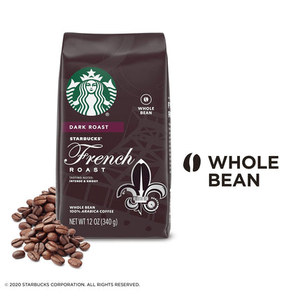 Starbucks Dark Roast Whole Bean Coffee - French Roast - 100% Arabica - 12 oz. Bag