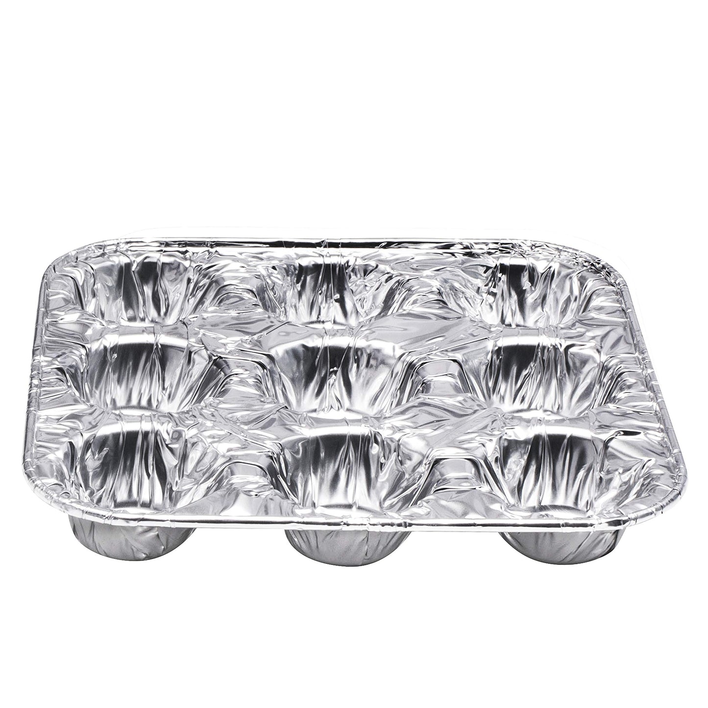 9-Cavity Mini Cupcake and Muffin Pans | Disposable Aluminium Baking Pans | Use for Baking Mini Muffin, Cupcake, Cake | For Weddings, Parties, Birthdays, Gatherings (100 Pack)