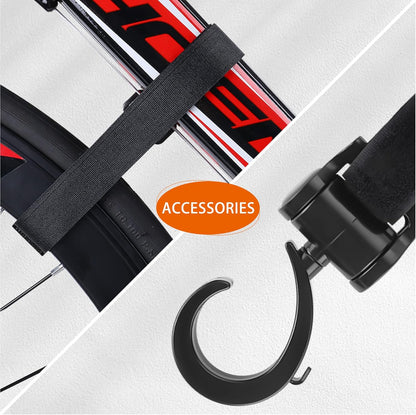 Skiennix Bike Rack - Durable Wall Mount Bicycle Hanger for Indoor Storage | 2-Pack