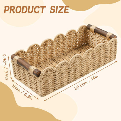 Regine Switzerland Toilet Paper Storage Basket - Stylish Wicker Organizer for Bathroom, Kitchen & Nursery - Beige