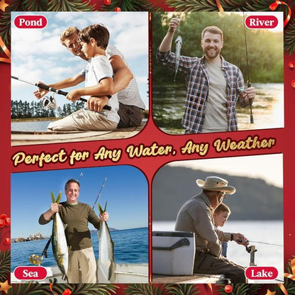 Fishing Advent Calendar 2025 - 24+1 Lures Set with Mystery Surprises | Perfect Gift for Men and Boys