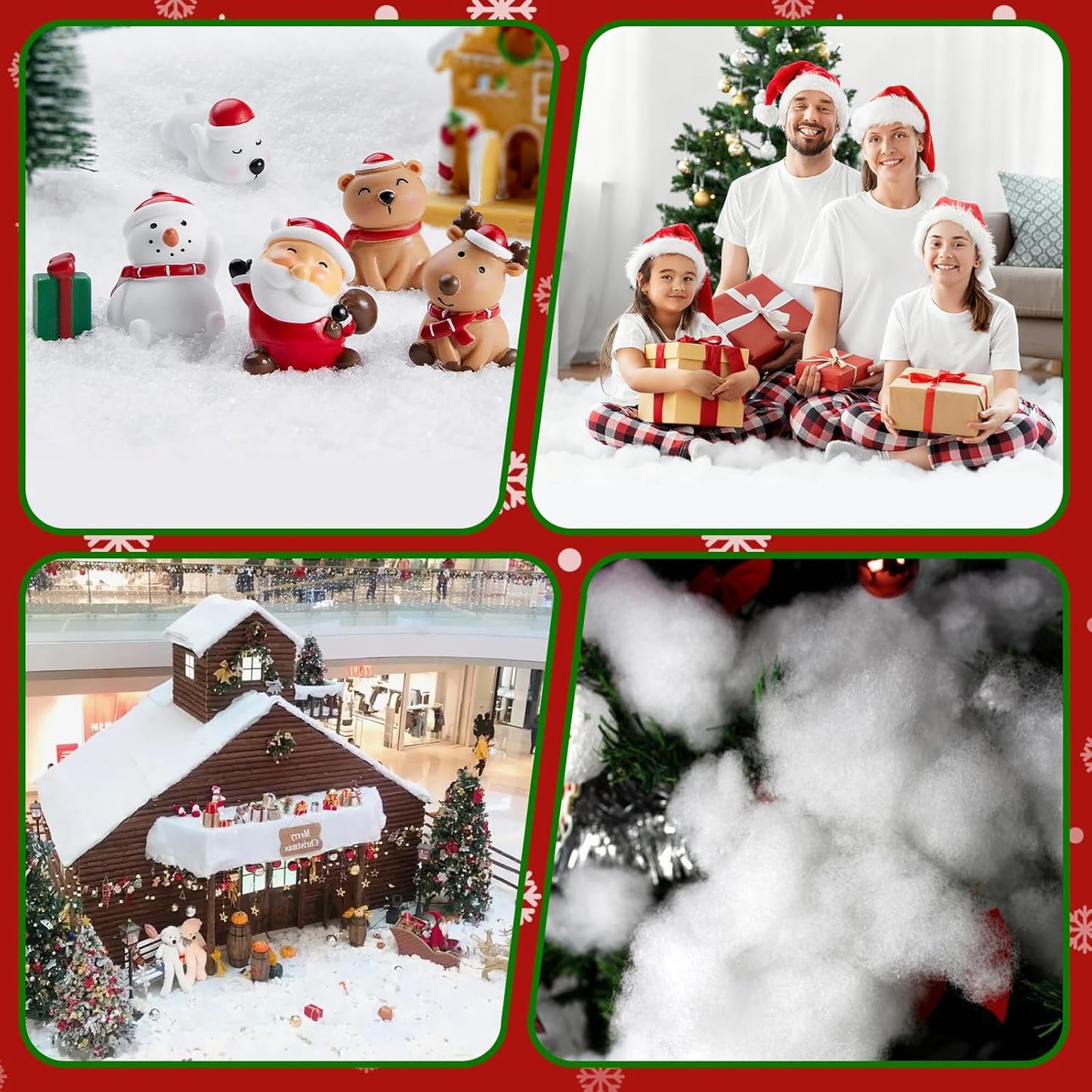 Regine Switzerland Snow Blanket - Thick Faux Snow Rug for Christmas Village Decor | 3ft x 8ft, White Plush