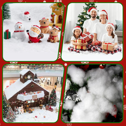 Regine Switzerland Snow Blanket - Thick Faux Snow Rug for Christmas Village Decor | 3ft x 8ft, White Plush