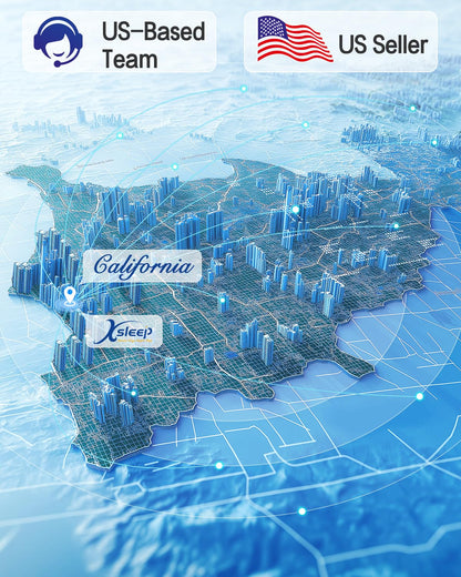 Xsleep Twin Air Mattress with Built in Pump Luxurious Comfort Raised Inflatable Mattress Twin Airbed Blow Up Mattress for Home and Guests 75"*39"*13" Air Bed 2 Minutes Fast Inflate/Deflate 330 lbs Max