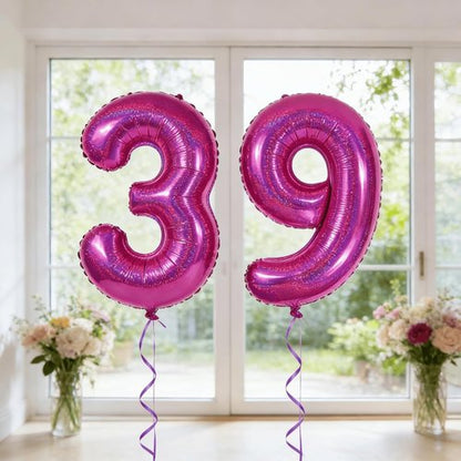 Laser Hot Pink Number Balloon - 40 Inch 0 Balloon for Birthday Celebrations | Party Supplies for Women