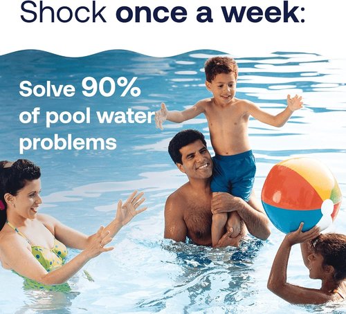 HTH Pool Shock - Cal Hypo Formula for Effective Swimming Pool Care | 1lb | Pack of 2