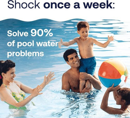 HTH Pool Shock - Cal Hypo Formula for Effective Swimming Pool Care | 1lb | Pack of 2