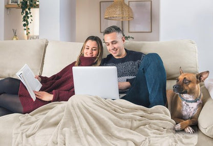 Utopia Bedding Fleece Blanket Twin Size Linen (60x80 Inches) Ultra Soft Warm Lightweight Microfiber Breathable Anti-Static Cozy Winter Bed Blanket, All-Season Home Decor Gift for Men & Women