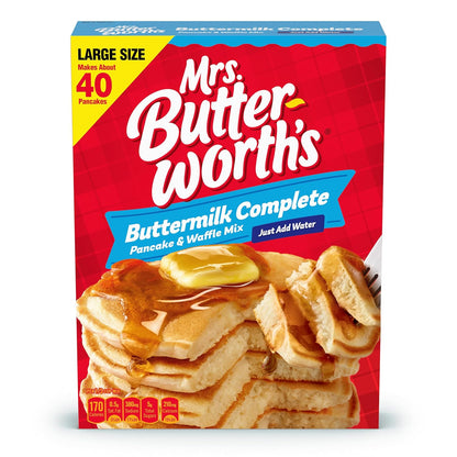Mrs. Butterworth's Buttermilk Pancake & Waffle Mix - Deliciously Fluffy, 32 oz