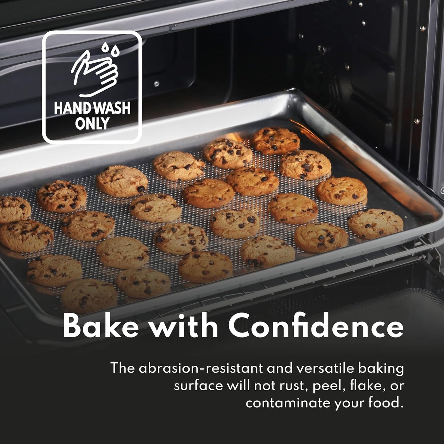 New Star Foodservice 18-Gauge Aluminum Sheet Pan - Commercial-Grade Bun Pan (9 2/3" W x 6 2/3" L x 1" H)